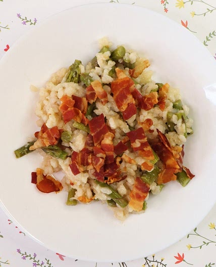 Asparagus Pancetta Risotto