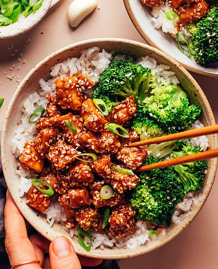 Spicy Garlicky Sesame Tofu (30 Minutes!)