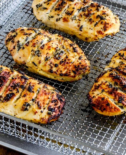Air Fryer Marinated Chicken Breasts
