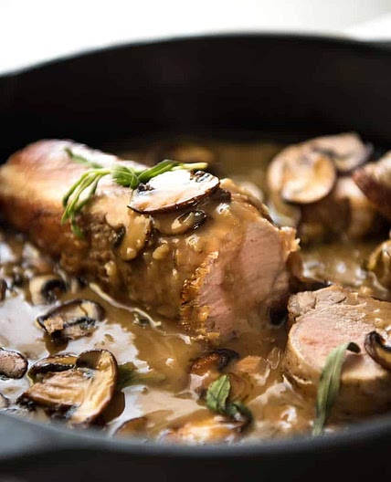 Pork Tenderloin with Creamy Marsala Sauce