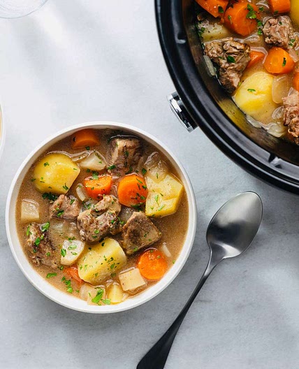 Traditional Slow Cooker Irish Lamb Stew