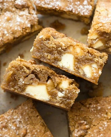 Gingerbread Blondies