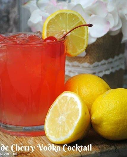Lemonade Cherry Vodka Cocktail