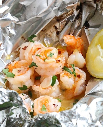 Shrimp Scampi Foil Packets