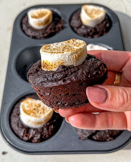 S'Mores Brownie Cups
