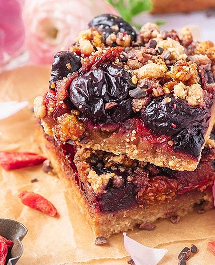 Super Berry & Cherry Squares Recipe