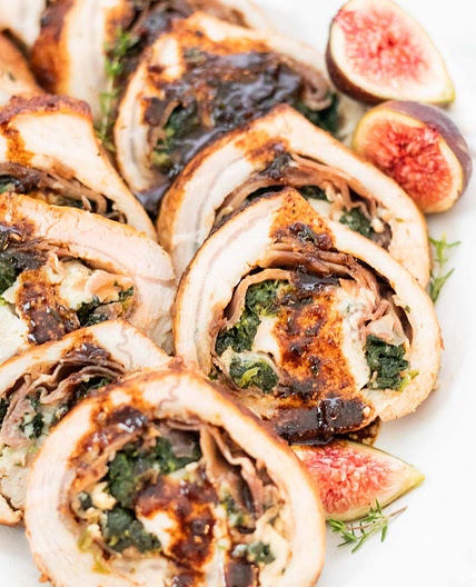 Pork Tenderloin Stuffed with Prosciutto and Fig Jam