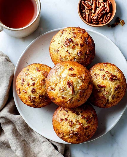 Maple Pecan Cottage Cheese Muffins
