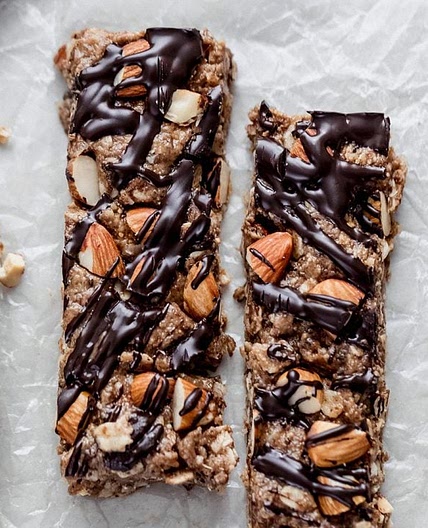 No Bake, Chewy Peanut Butter Granola Bars