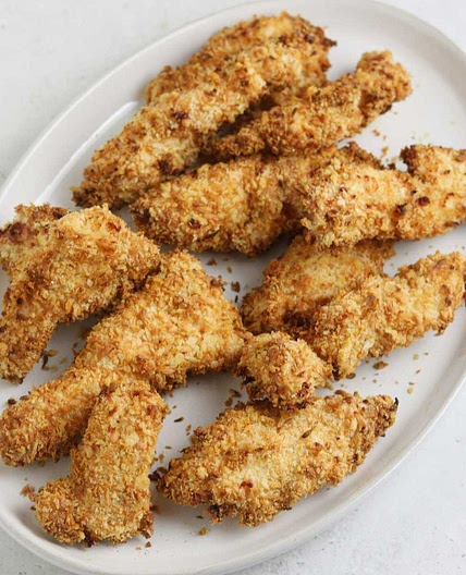 Air Fryer Coconut Chicken Strips (Crispy Tenders)