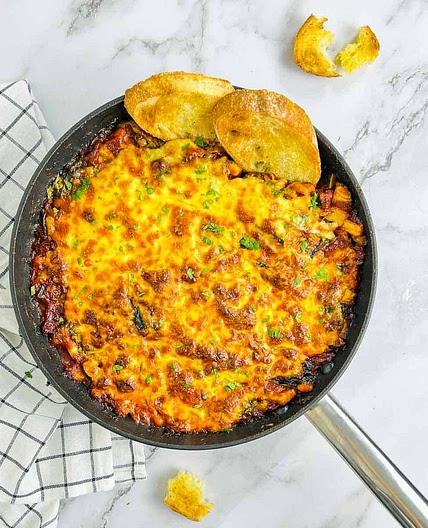 Cheesy White Bean and Tomato Bake