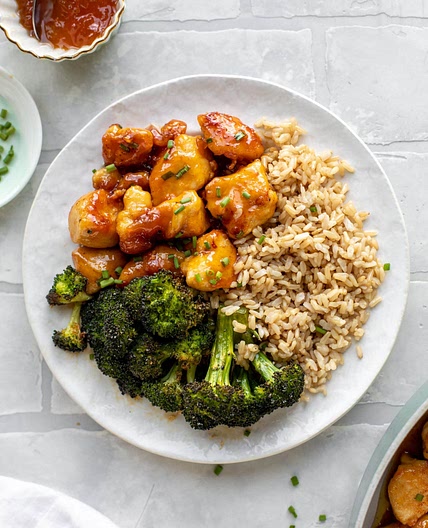 Sticky Apricot Chicken and Broccoli