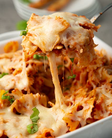 4 Ingredient Chicken Pasta casserole