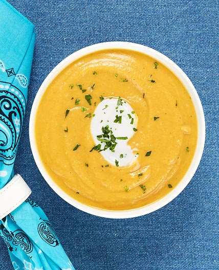 Roasted Cauliflower and Sweet Potato Soup Recipe — Bite Me More