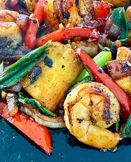 Blackstone Island Shrimp Stir Fry