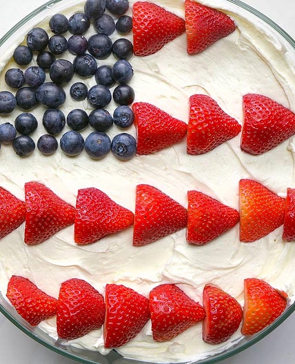 Red, White and Blue Dessert