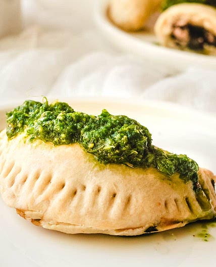 Vegan Empanadas with Chimichurri Sauce