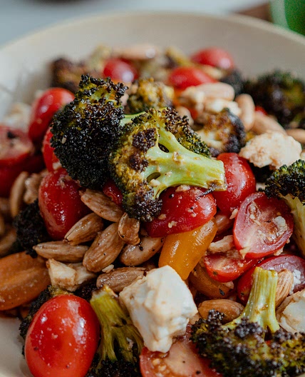 Salade tiède de brocoli
