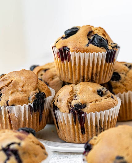 Vegan Blueberry Protein Muffins