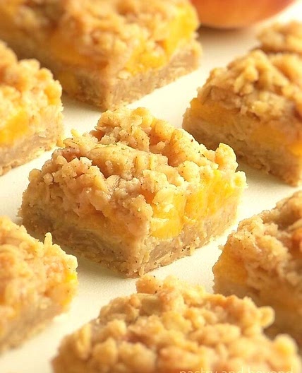 Peach Crumble Bars