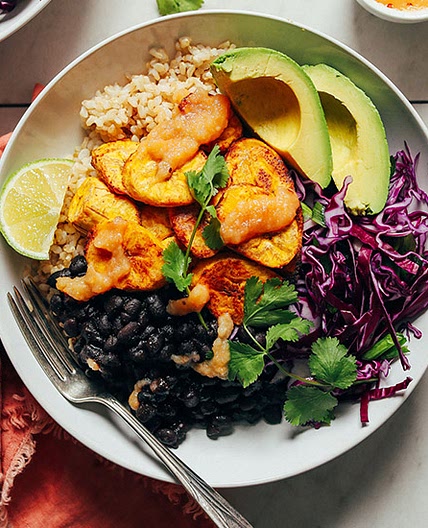 Black Bean Plantain Vegan Bowl