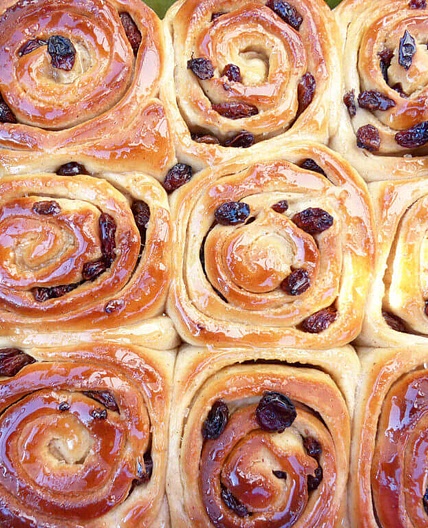 Easter Hot Cross Bun Spelt Rolls