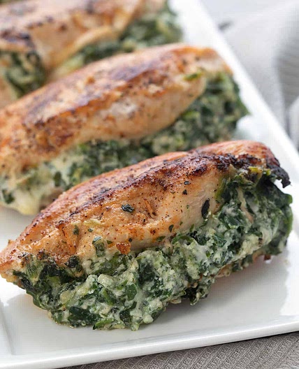 Spinach Stuffed Chicken Breasts