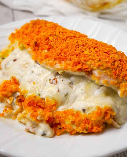 Cream Cheese and Bacon Stuffed Doritos Chicken