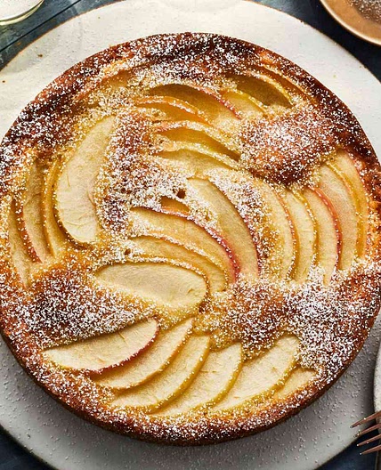 Buttery Apple-Almond Cake