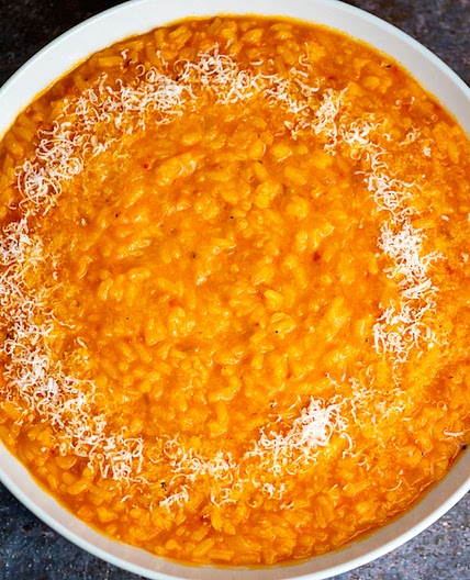 Roasted Red Pepper Risotto