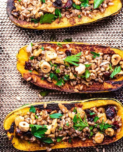 Roasted Stuffed Delicata Squash