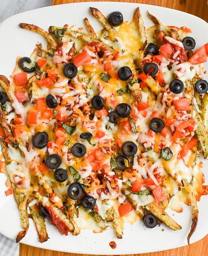 Amazing Low-FODMAP Cheesy Pizza Fries; Gluten-free, Vegetarian