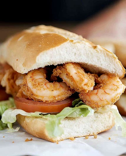 Shrimp Po' Boy Sandwich