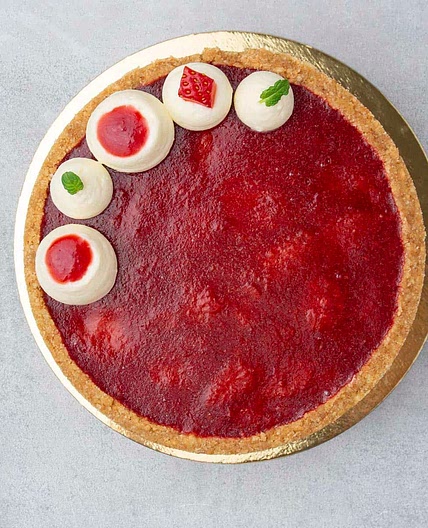 No bake Strawberry cheesecake