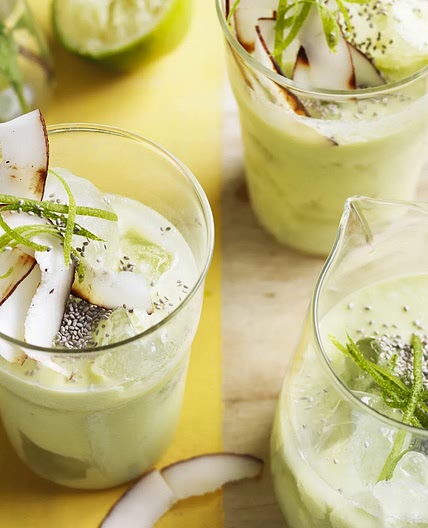 Avocado and banana smoothie