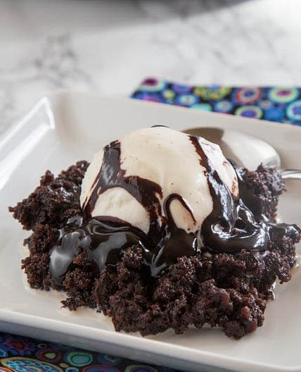 Hot Fudge Crock Pot Brownies