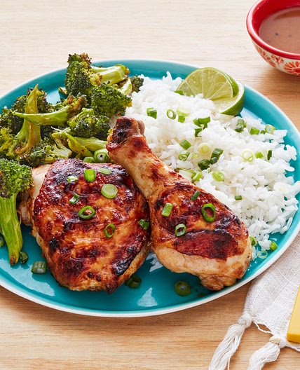 Sheet-Pan Spicy Peanut Chicken and Broccoli