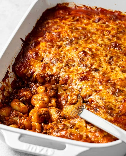 Baked Gnocchi Bolognese