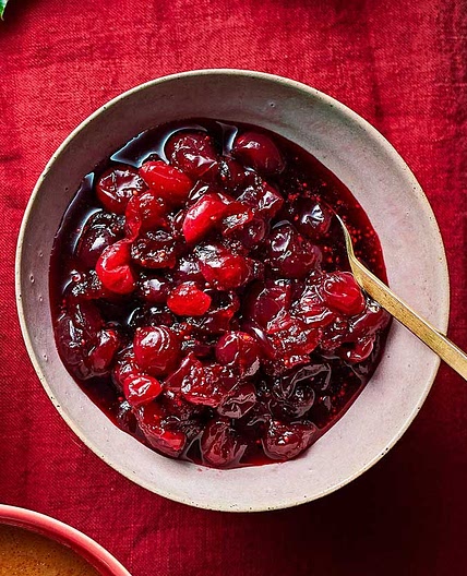 Boozy cranberry sauce