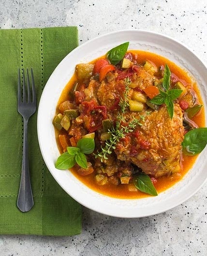 Low FODMAP Chicken Ratatouille