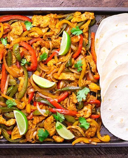 Sheet Pan Chicken Fajitas