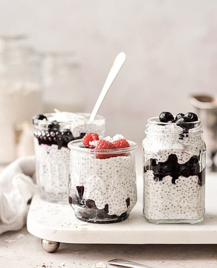 Coconut Milk Chia Pudding Parfaits