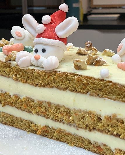 Recette de la bûche de Noël carrot cake