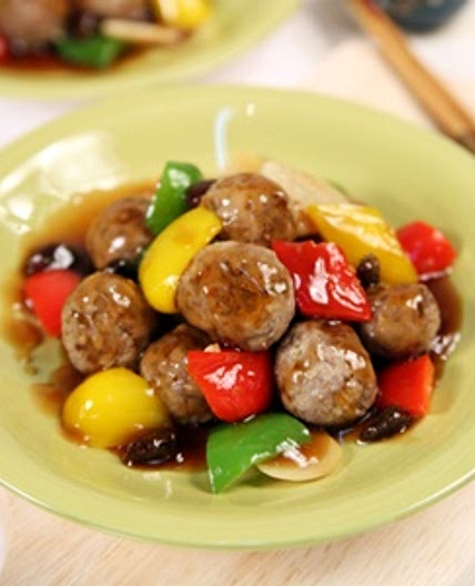 건포도완자탕수