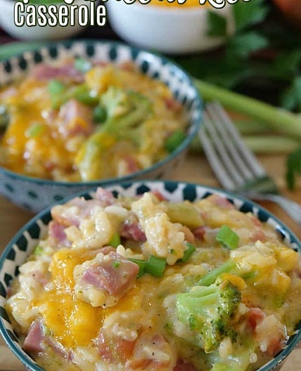 Ham Broccoli Rice Casserole