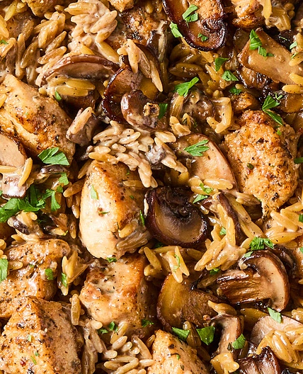 Chicken Marsala Orzo