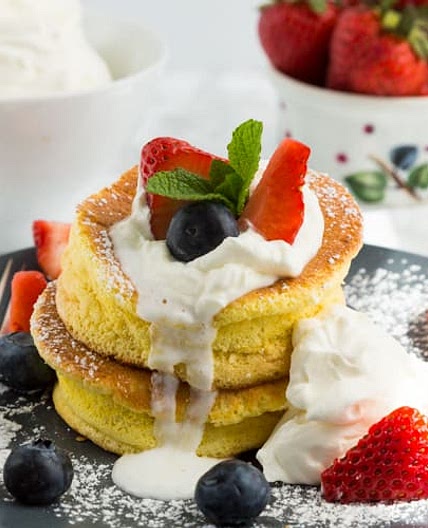 Fluffy Japanese Style Pancakes