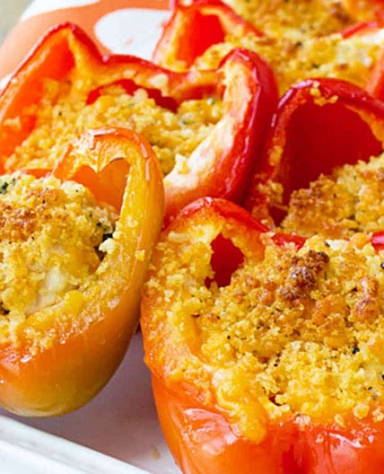 Cheesy Chicken Stuffed Peppers Recipe