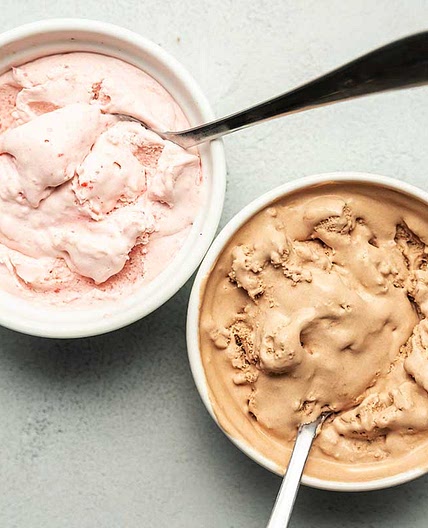 Keto Mason Jar Ice Cream - Chocolate or Strawberry