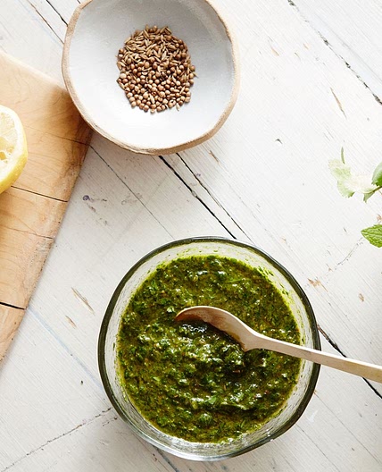 Blender Chermoula Sauce